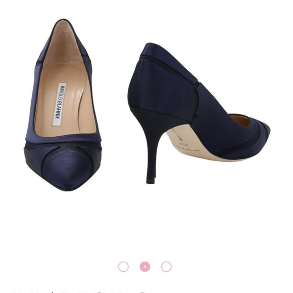 Manolo Blahnik Shoes - Manolo Blahnik Dasti Pump Kitten Heel pointed toe Leather Women Shoes size 8